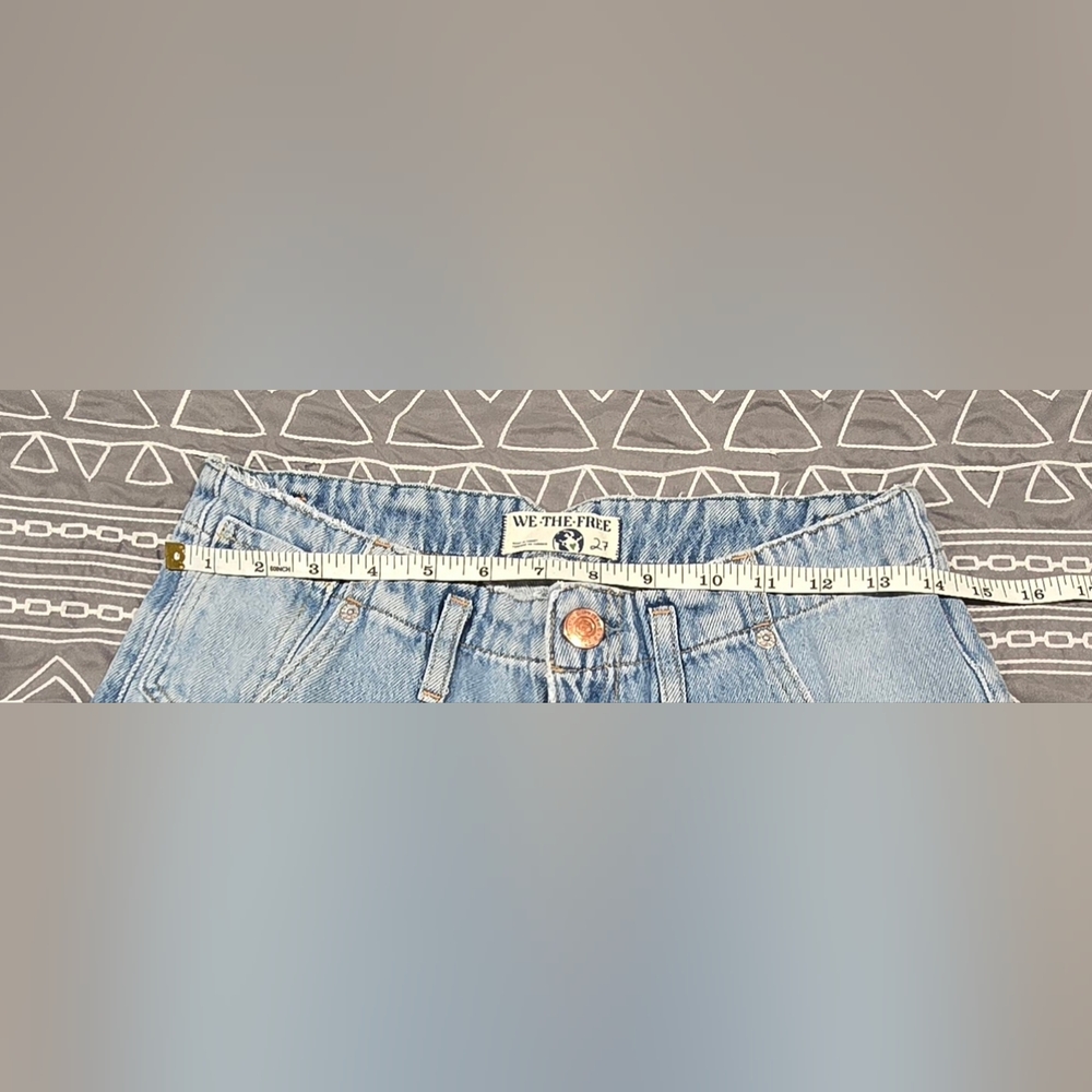 We The Free High Waisted Wide Leg Jeans Size 27 - Picture 5 of 7
